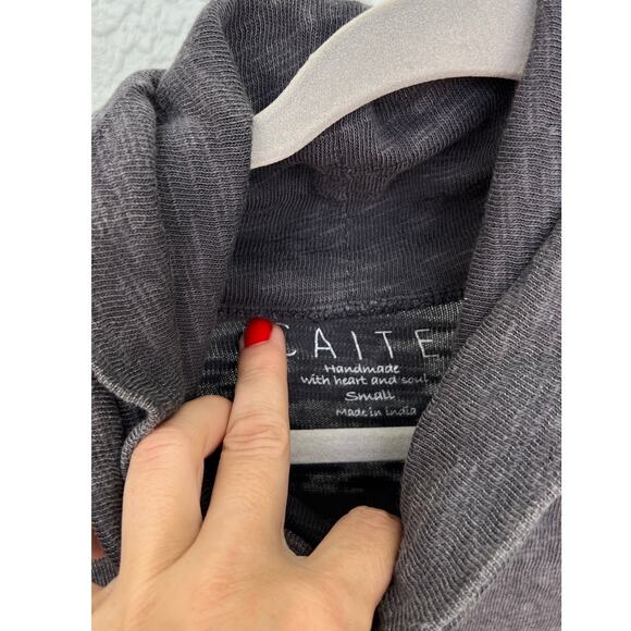 NWT Anthropology by Caite Bohemian Dark Gray Pullover - Size Small - Picture 5 of 9